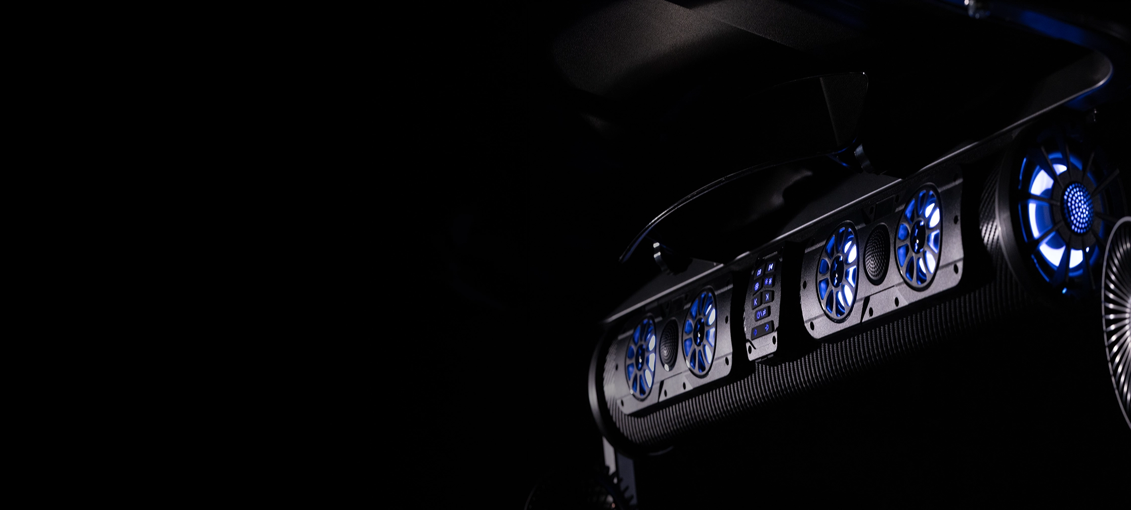 Golf cart Soundbar w/6.5 Speaker Kit upgrade feature