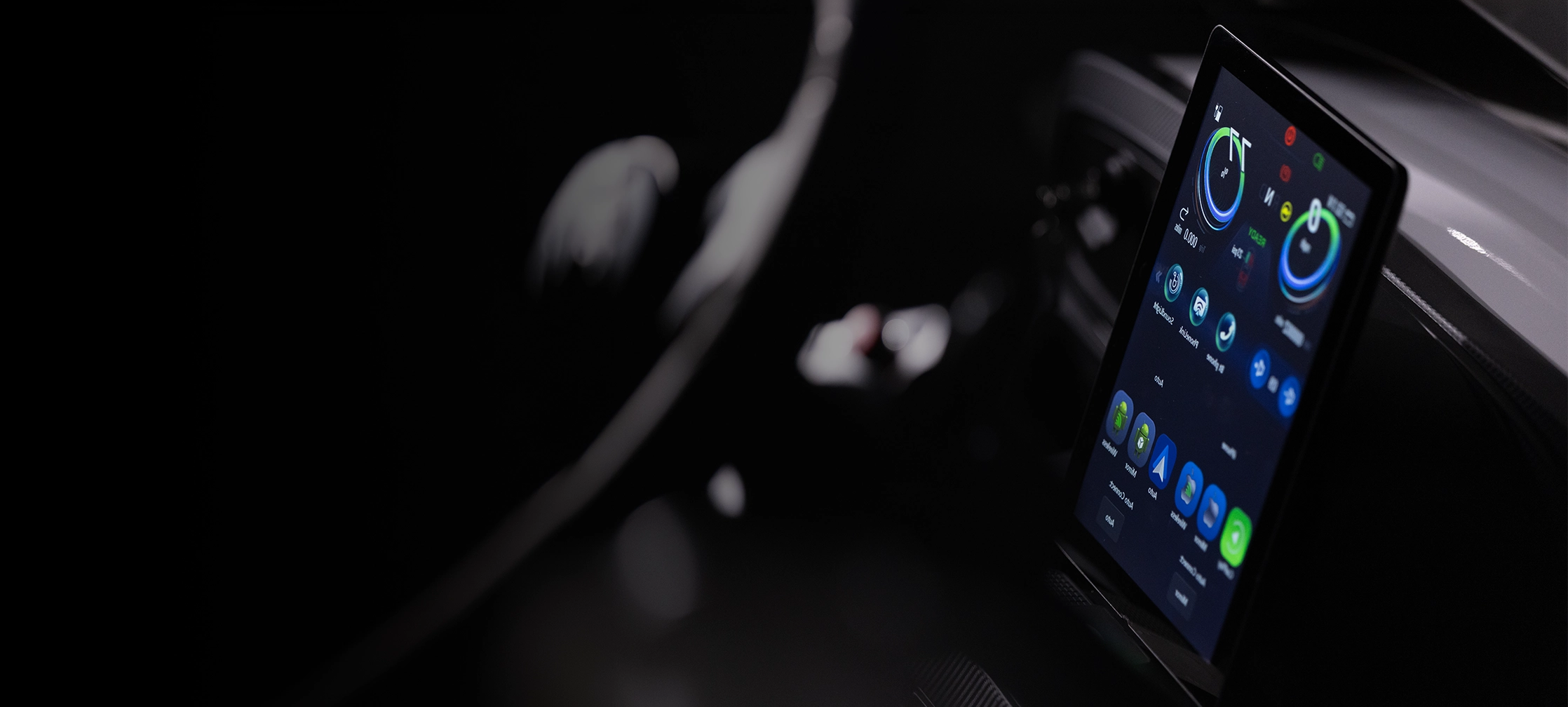 Golf cart vertical touchscreen with pin input