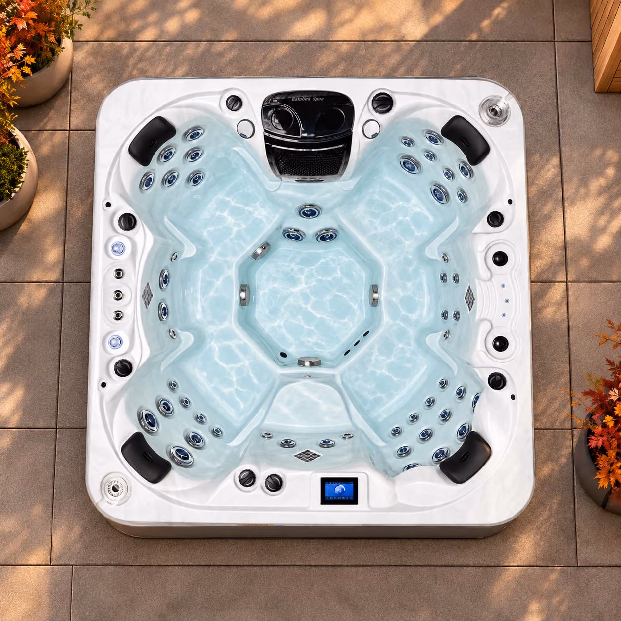 Catalina Luxury Hampton Hot Tub, top view