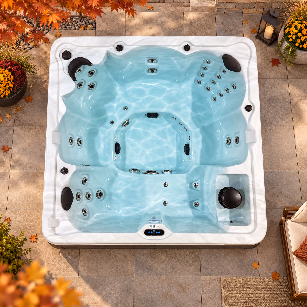 Hudson Bay X-6 Spa, top view