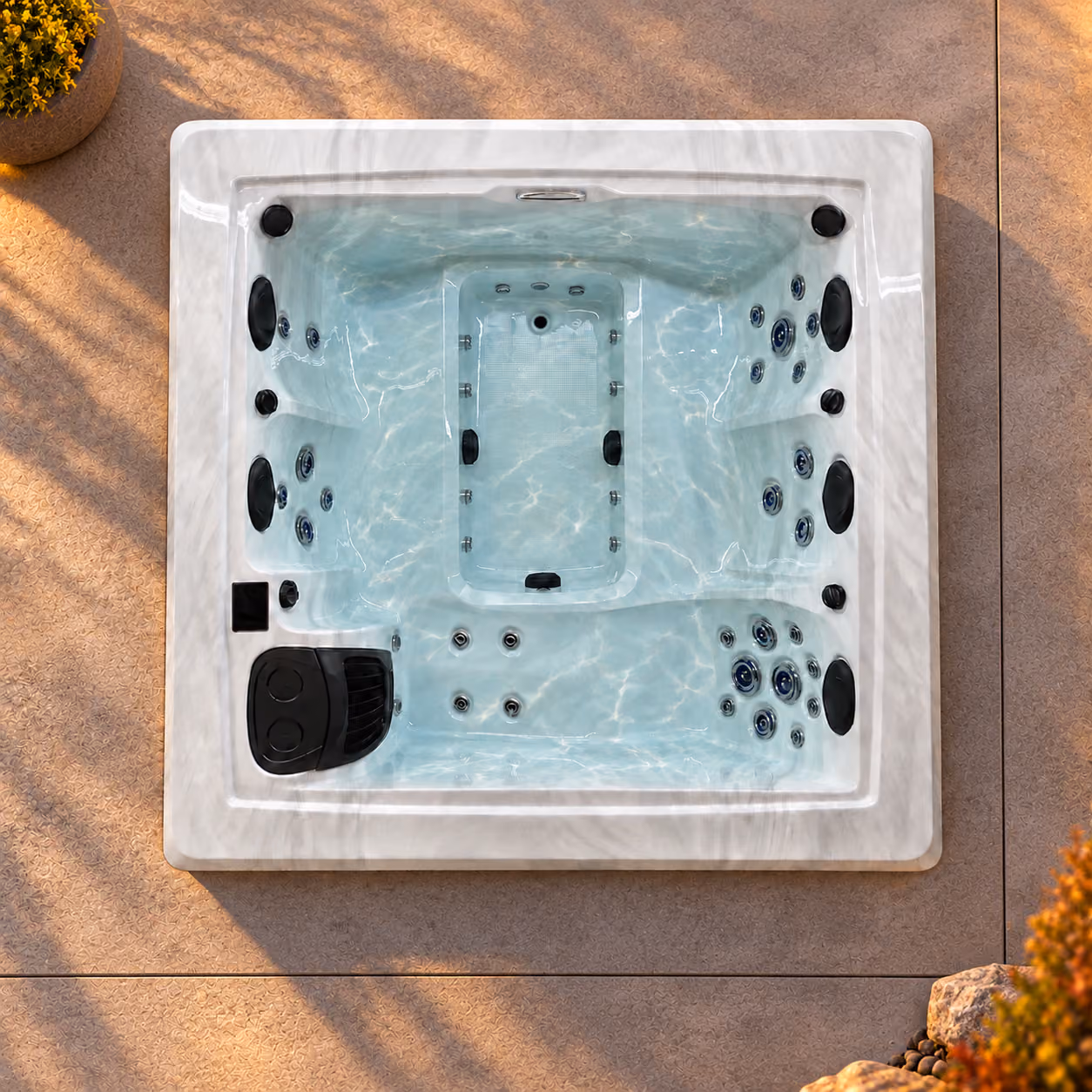 Whisper Cove Spa, top view